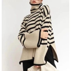 Jersey cuello alto Rayas