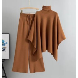 Conjunto Poncho Caramelo