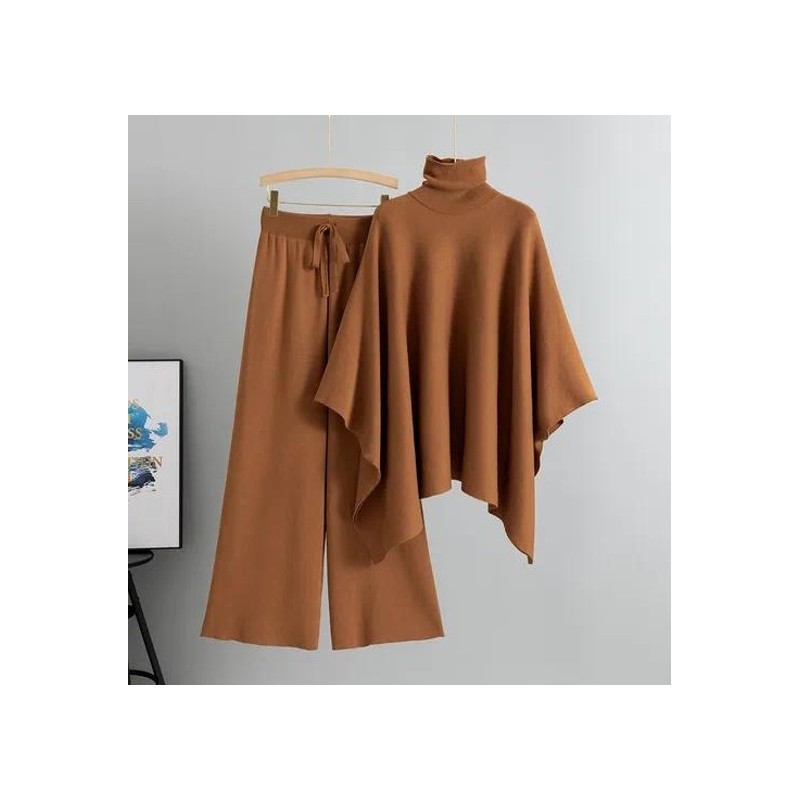 Conjunto Poncho Caramelo