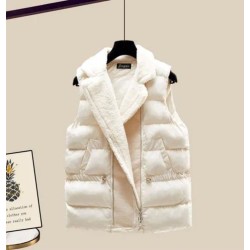 Chaleco invierno cuello ovejero