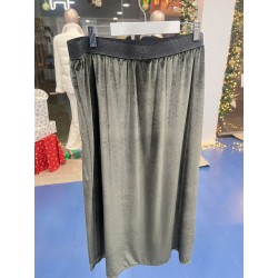 Falda terciopelo verde