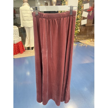 Falda Terciopelo Rosa