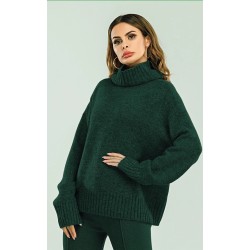 jersey cuello alto punto algodón