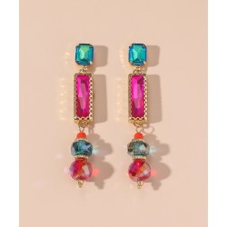 Pendiente colores esmeralda