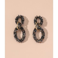 Pendientes caviar negros