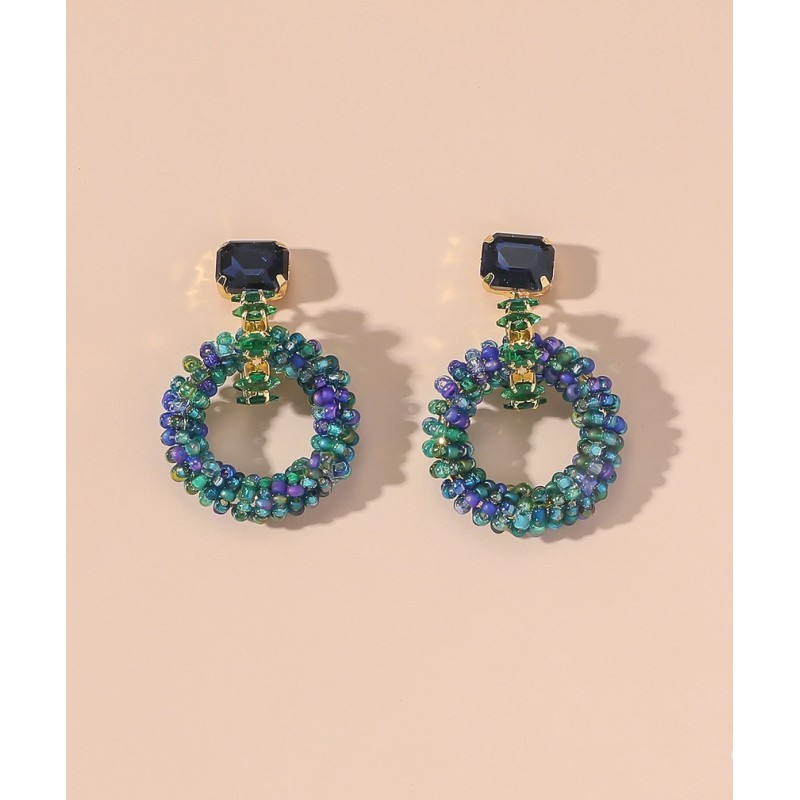 pendientes de botón circulares