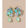 Pendientes dormilonas azul