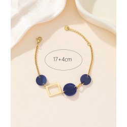 Pulsera azul ajustable
