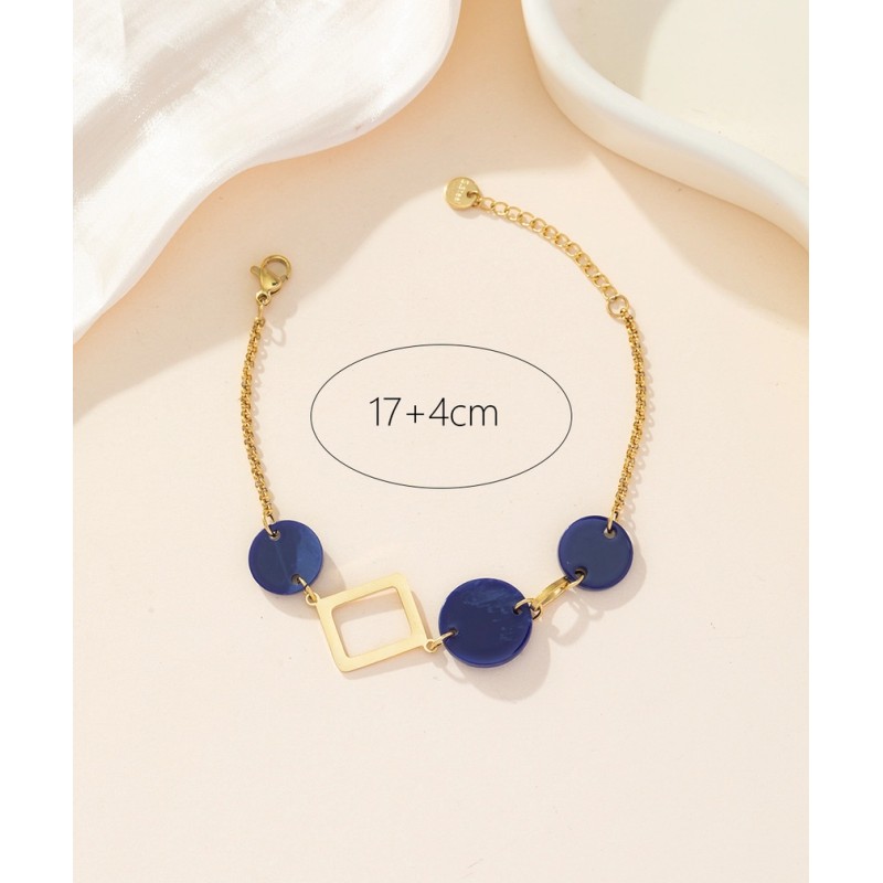 Pulsera azul ajustable