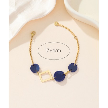 Pulsera azul ajustable