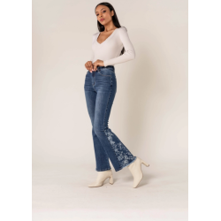 Tejano Bota campana estampado