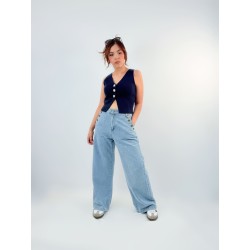 Chaleco punto Azul  T. S