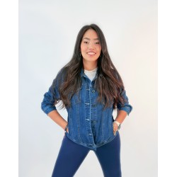 Chaqueta denim Azul T. 2XL