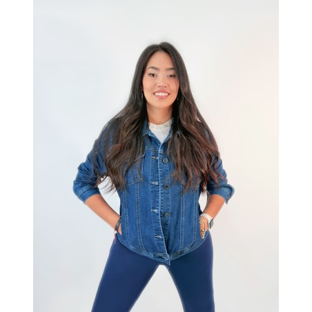 Chaqueta denim Azul T. 2XL