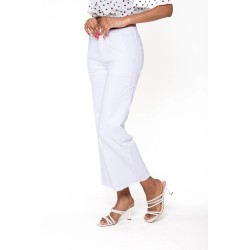Wide Leg Cropped blanco.