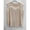 Blusa Lino con encaje