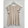 Blusa lino pecas