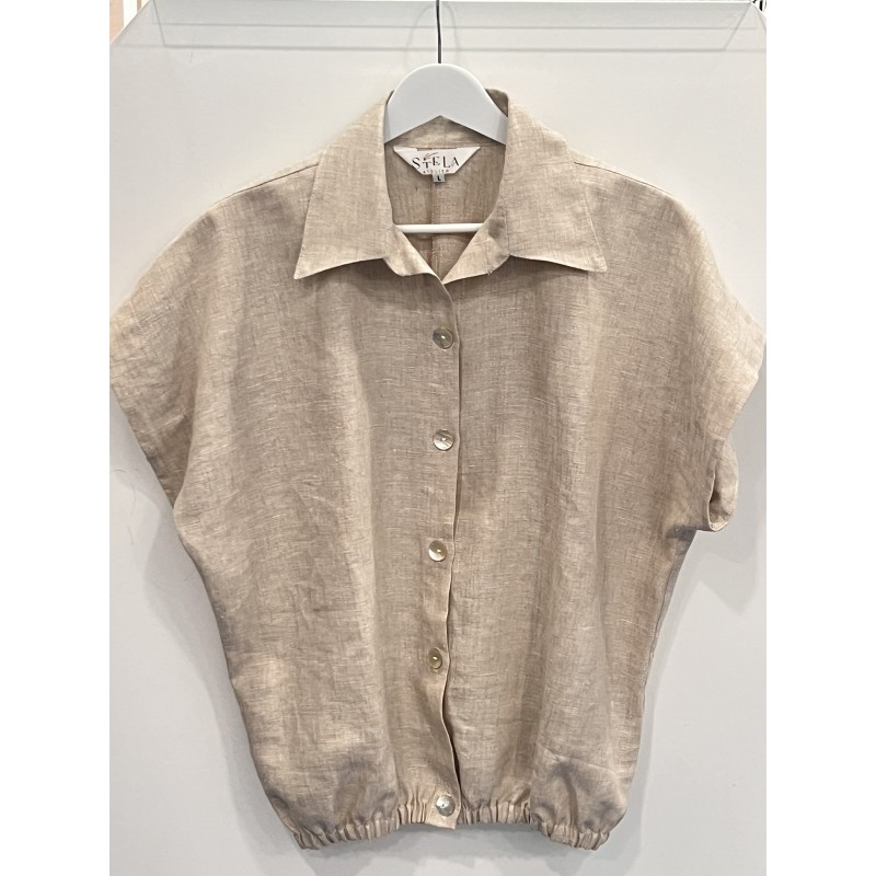 Blusa camisera lino