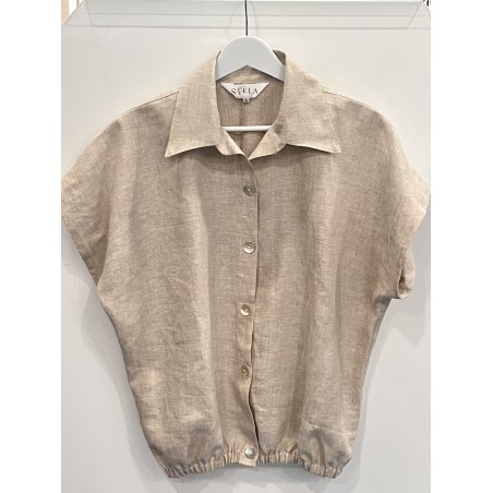 Blusa camisera lino