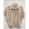 Blusa camisera lino