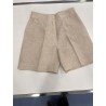 Short lino beige